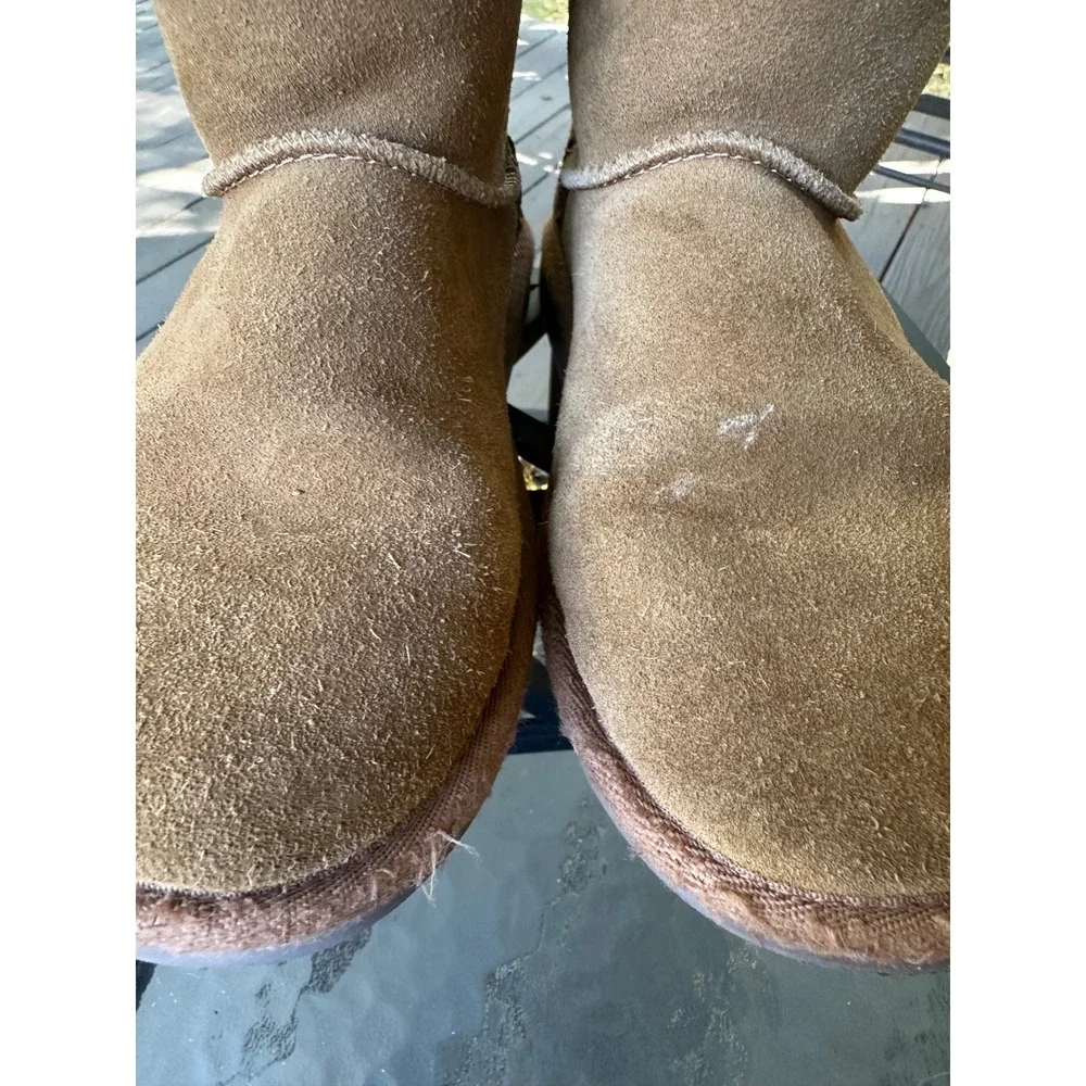 Koolaburra by UGG Kids‎ Suede Leather Zip Winter Ankle Boots Size 6